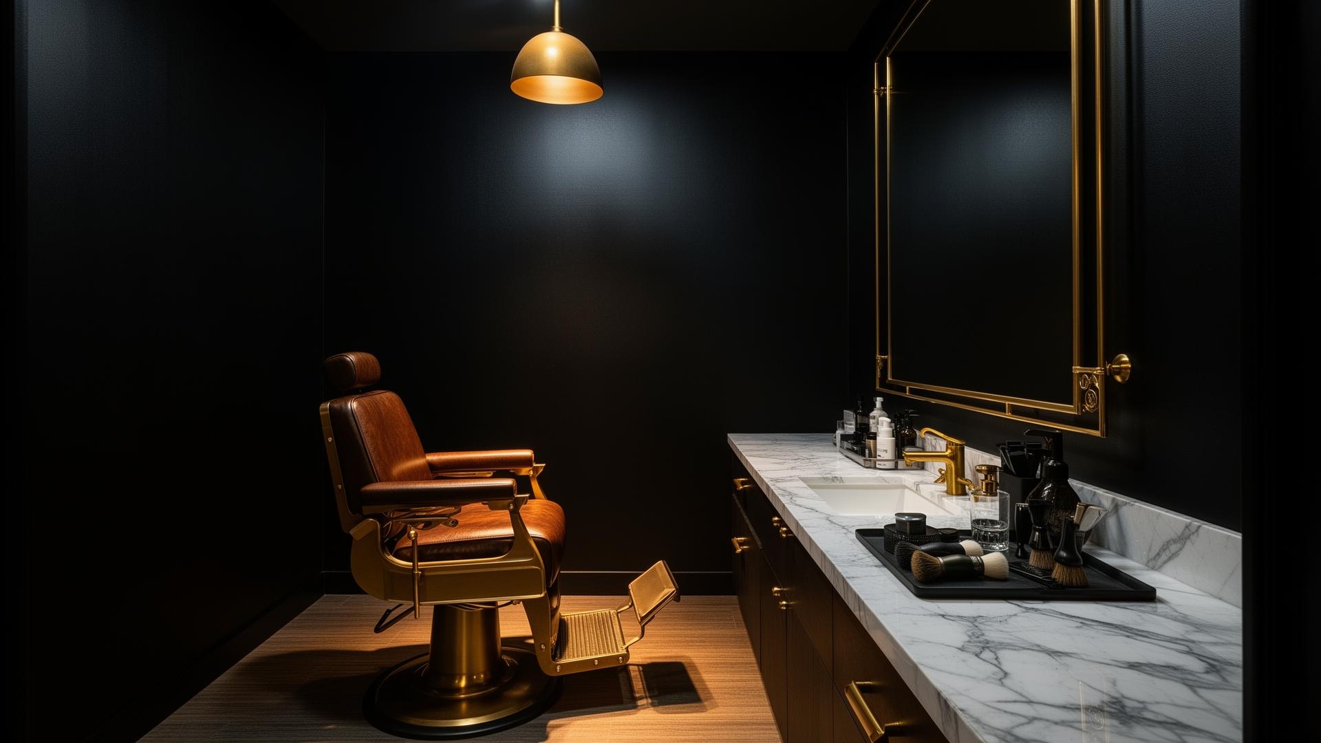 Private barbershop suite